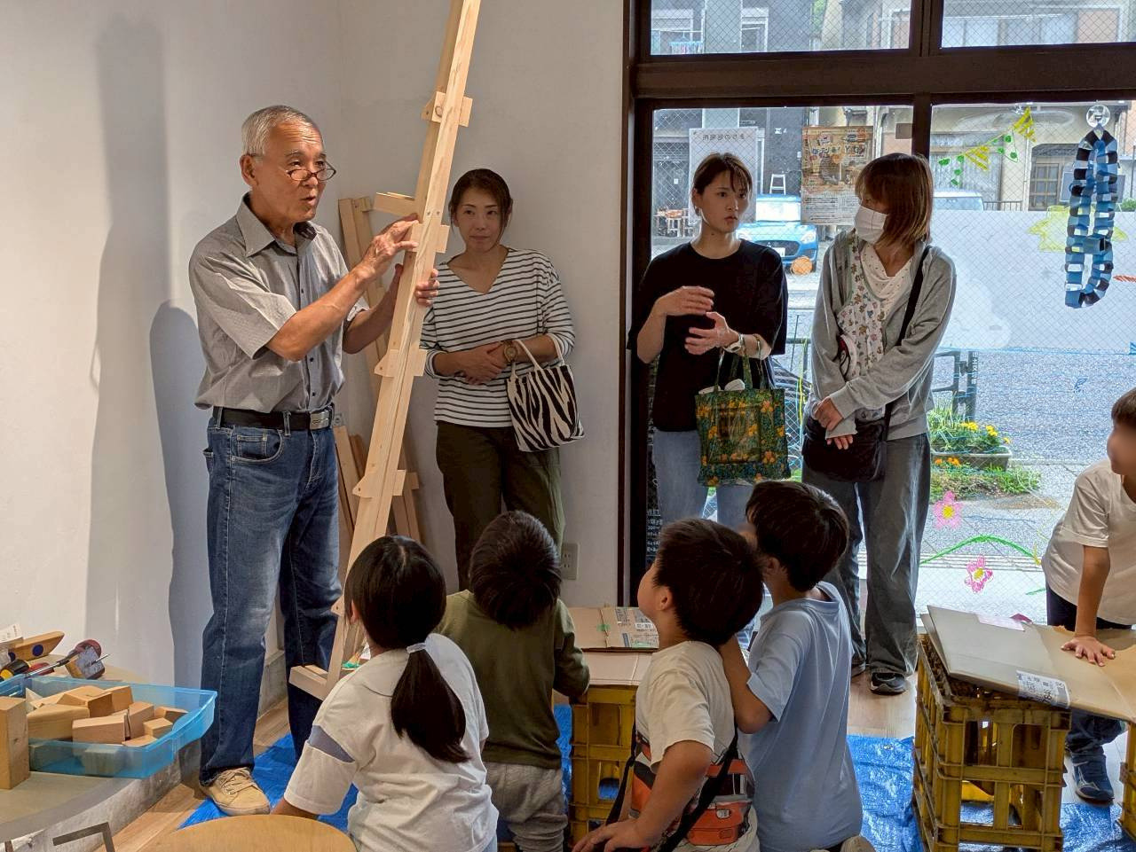 木をつかったDIYを楽しもう！の様子