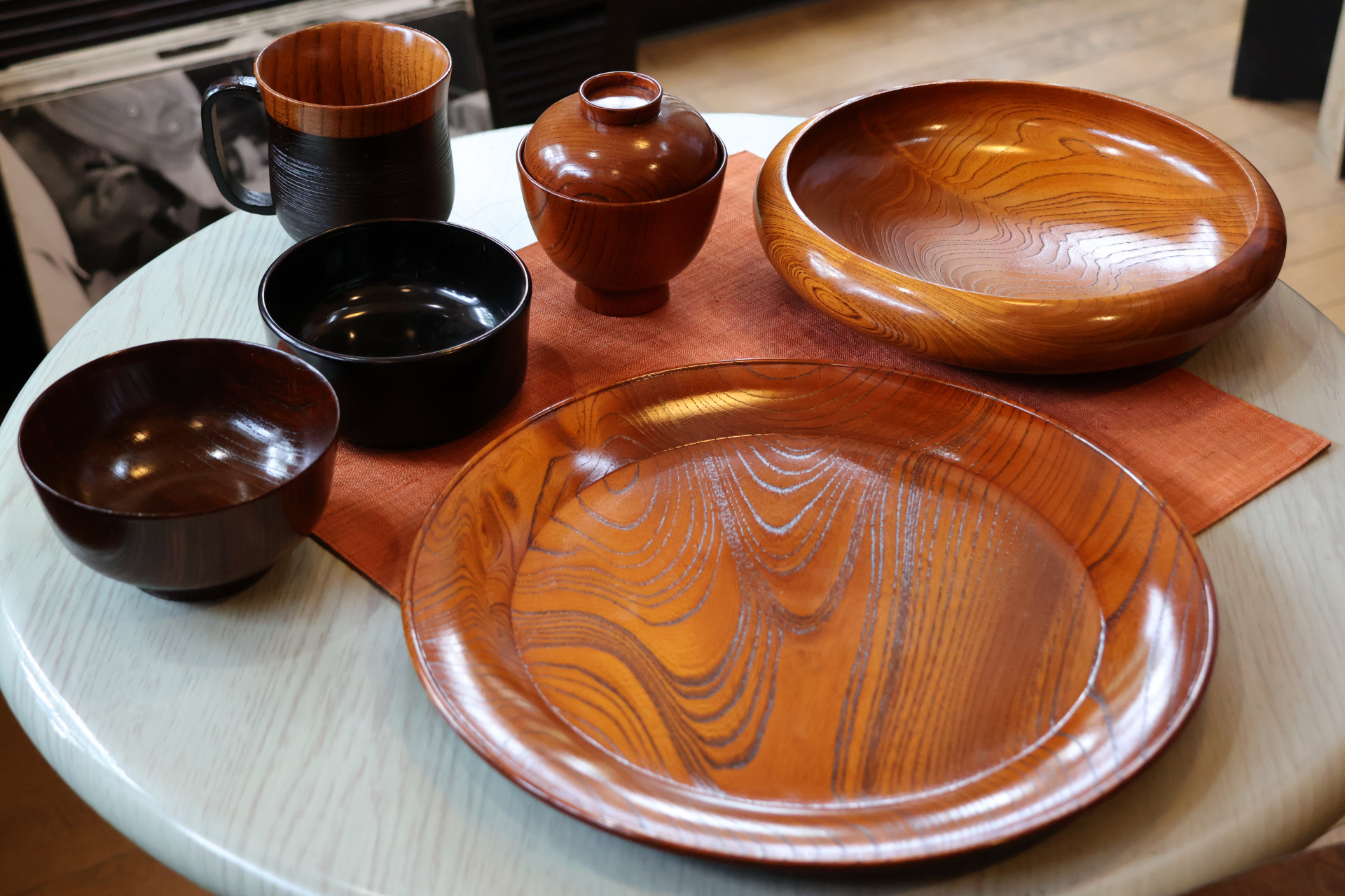 大川さんが制作した小田原漆器