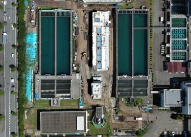 写真は令和8年7月29日にB工区上空から撮影した写真です。