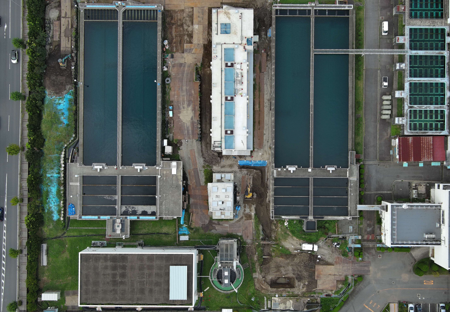 写真は令和8年9月14日にB工区上空から撮影した写真です。