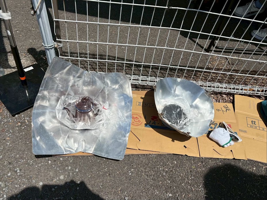 防災ピクニックの備品の写真