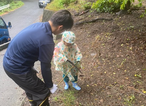 地域のこどもが取組に参加する様子。
