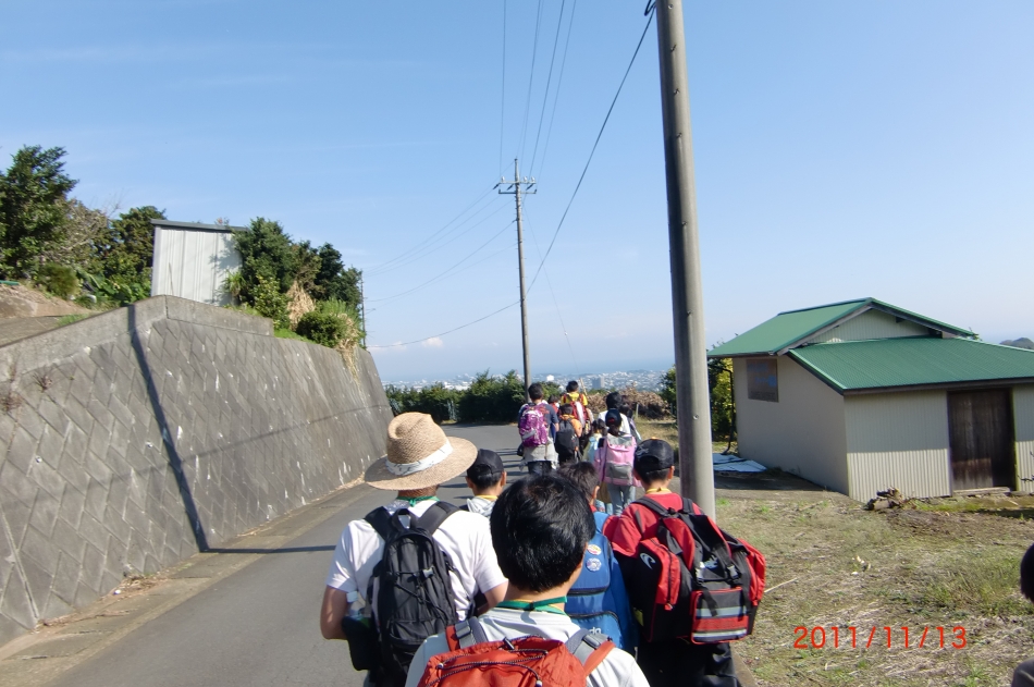 市役所まで歩いて帰る