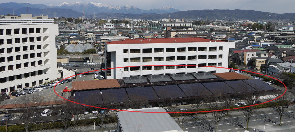 車庫棟太陽光発電